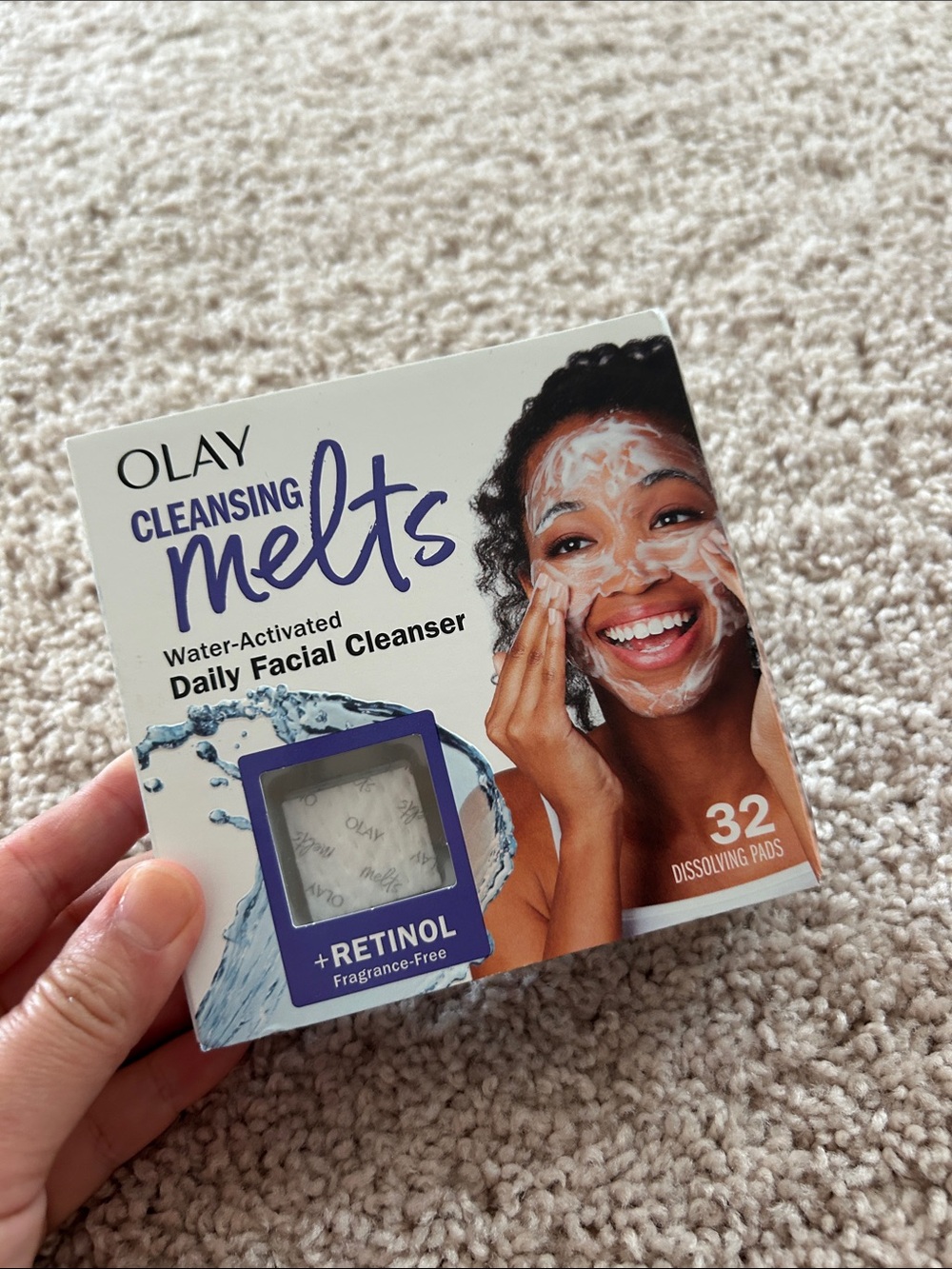 Olay cleansing melts, daily cleanser